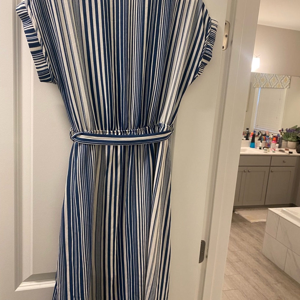 Striped Blue Dress - Picture 2 of 2